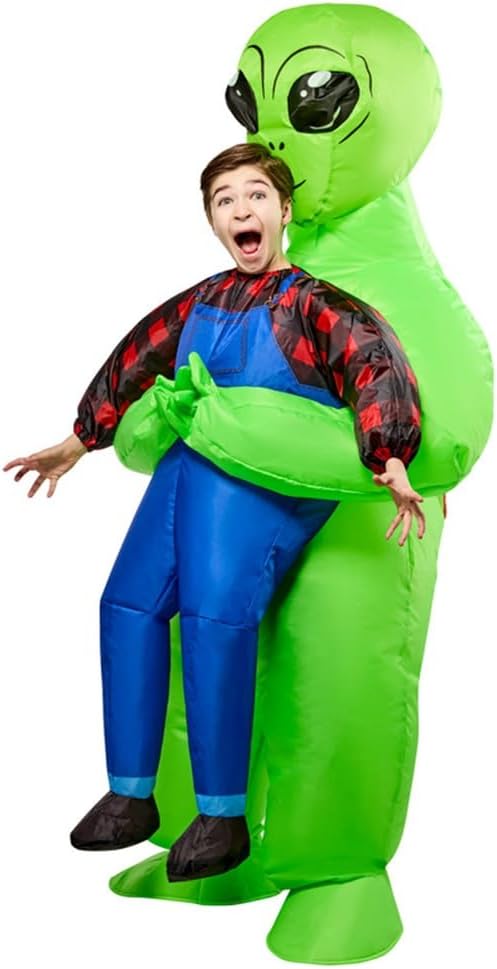 Rubies Alien Child Abduction Inflatable Costume for Kids, Unisex One Size
