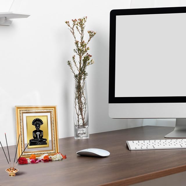 Image of DIVINITI Lord Parshvanatha 24K Gold Plated Foil Wall and Tabletop Photo Frame for Home Decor, Puja Room, Luxury Gifting | DG Frame 112 S2 (21.5x17.5 CM)