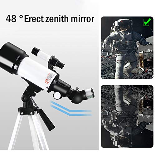 Telescopio refractor 70mm YXCKG con trípode ajustable miniatura 7