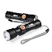 Produktbild Oramics LED USB Mini Taschenlampe Cree-Technology mit drei Betriebsfunktionen und Zoomfunktion  Aufladbar über USB Anschluss  Gehäuse der Lampe ist wasserfest (1x Mini Taschenlampe)