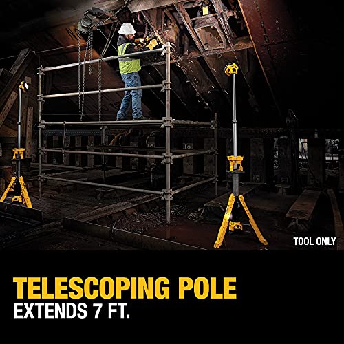 Dewalt 20V Max Led Work Light, 3000 Lumens Of Brightness With 3 Modes, Tripod Base, Bare Tool Only (Dcl079B) #TOP4