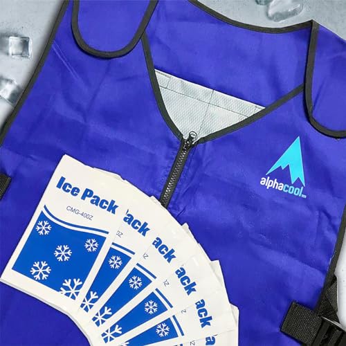 Alphacool Ice Vest for Men and Women Adjustable Cooling Vest with Ice Packs3