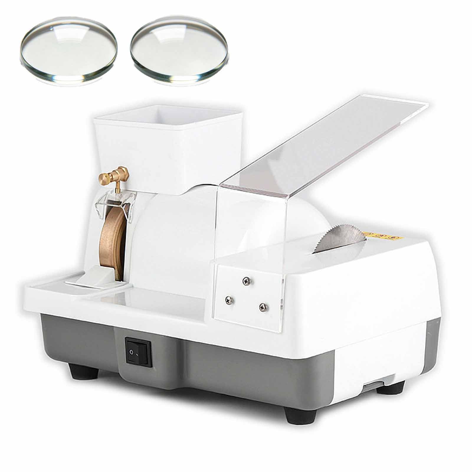 LIULIQ Manual Lens Edger, Eyeglasses Lens Grinder Machine w/ 110/20/240 Mesh Grinding Wheel & Removable Sink, Lens Polisher, Resin, Glass, PC&Stone for Optical Shop Hospitals&Vision Care Centers