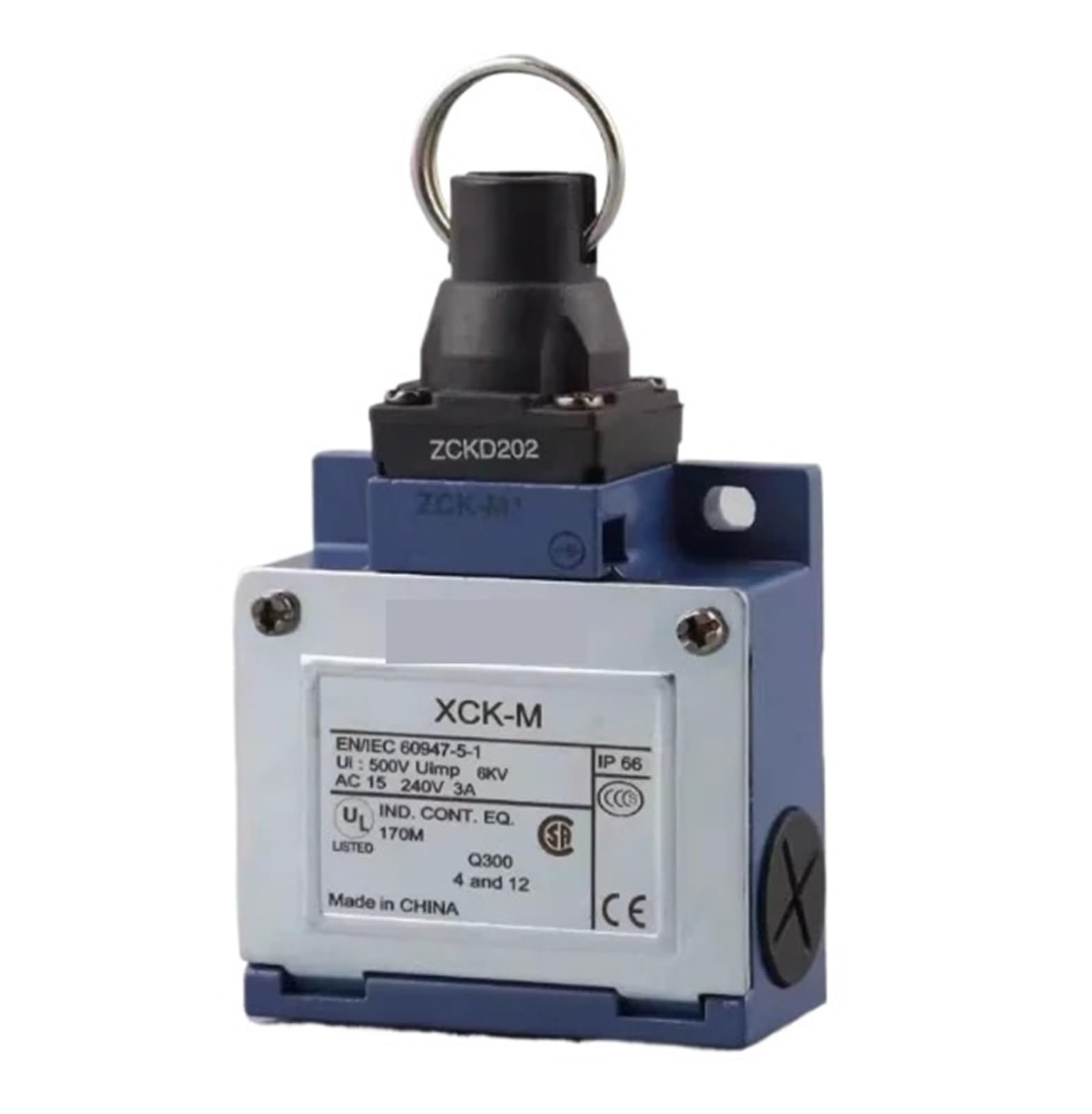 Interruptor de límite XCKMR-202 frena atascos en raíles móviles