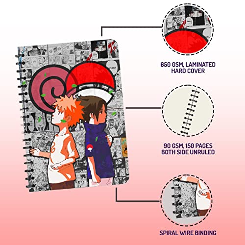 Image of Anime Inspired Sketchbook A5 Spiral Drawing Sketch Book Unruled for Kids Students Gift (Rivals)