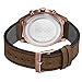 HUGO #Chase Men's Multifunction Stainless Steel and Leather Strap Casual Watch, Color: Brown (Model: 1530162)