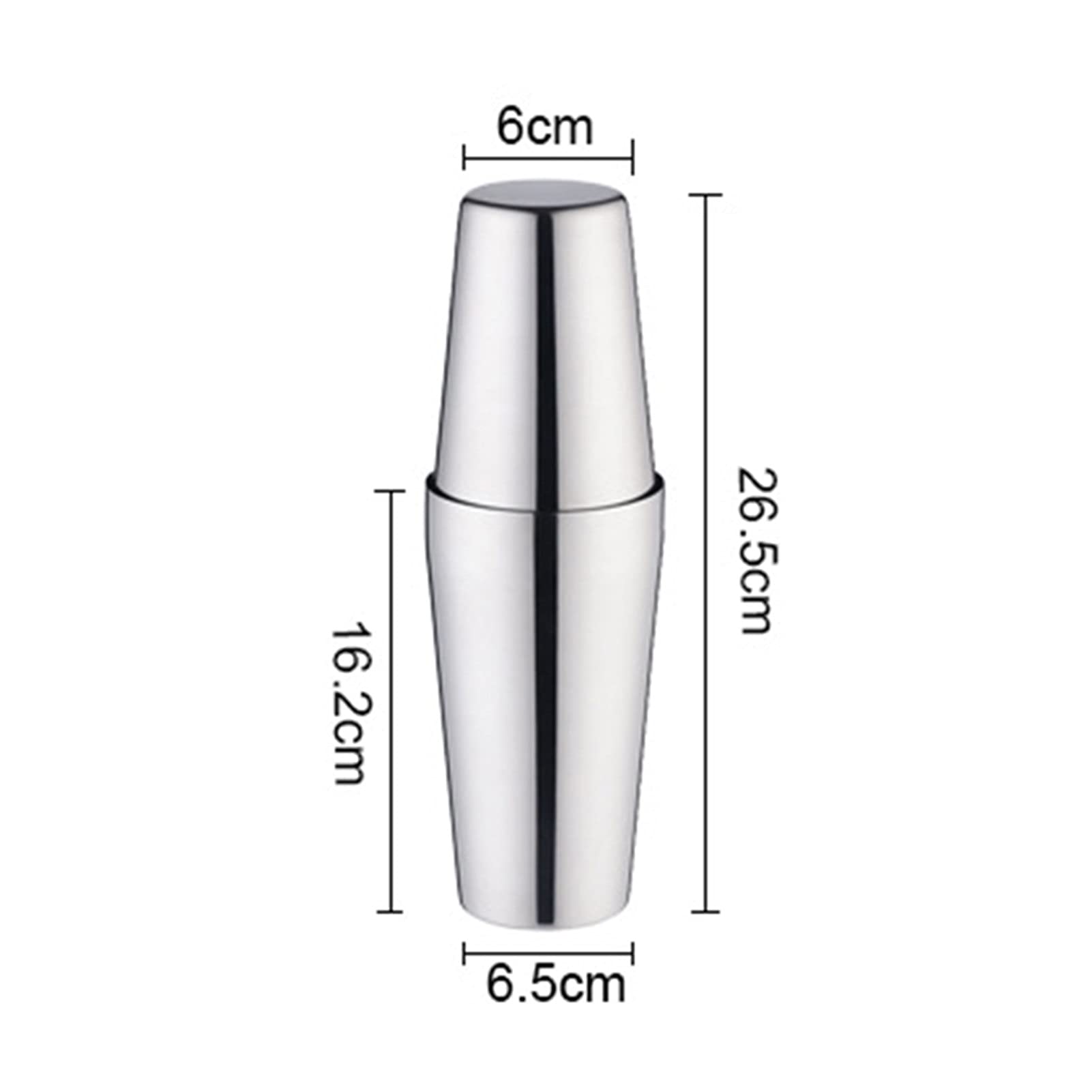 Shaker Cocktail Cocktail Shaker en Acier Inoxydable Boston Shaker Bar Mélange Outil Parfait for mélange Margarita, Manhattan et Autres Boissons à la Maison. Set à Cocktail