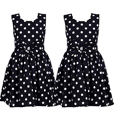 Image of Girl's Combo Pack of Casual Frock (Black, 5-6 Years)