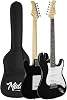 Midex AGE-80BK Amplifier Full Electric Guitar Set 44 Adults 39 Inch White Black