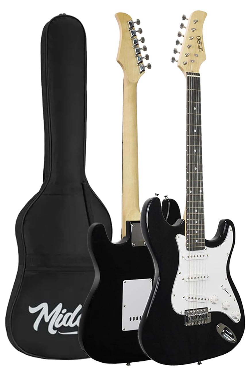 Midex AGE-80BK Amfili Full Elektro Gitar Seti 4/4 Yetişkin 39 İnç