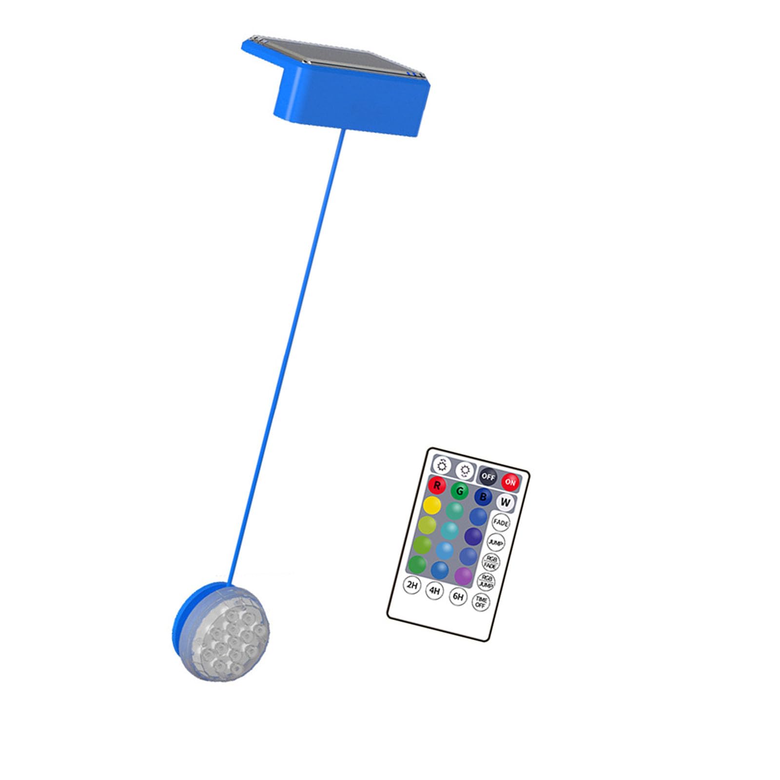 Kalttoy Solar Powered Pool Light with Remote Control and Timer for Aboves Ground Inground Swimming Ponds Fountains Waterproof Solar Charged Pool Light