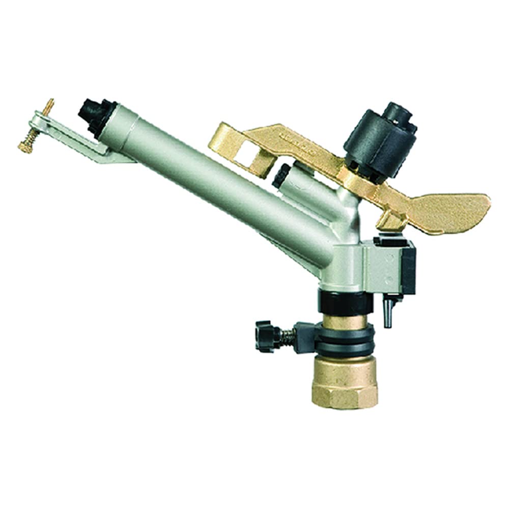 SIME Irrigatore a Settore da 1" 1/2 Femmina, Gittata 20-29 mt, Portata 215-342 Lt/min, con Ugelli Intercambiabili