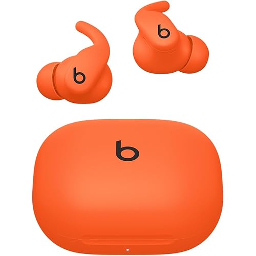 Beats - Powerbeats Fit - Wireless Noise-Cancelling Workout Earbuds with Ultimate Secure Fit, IPX4, Up to 30H of Battery Life & Charging case, Compatible with Apple & Android - Spark Orange