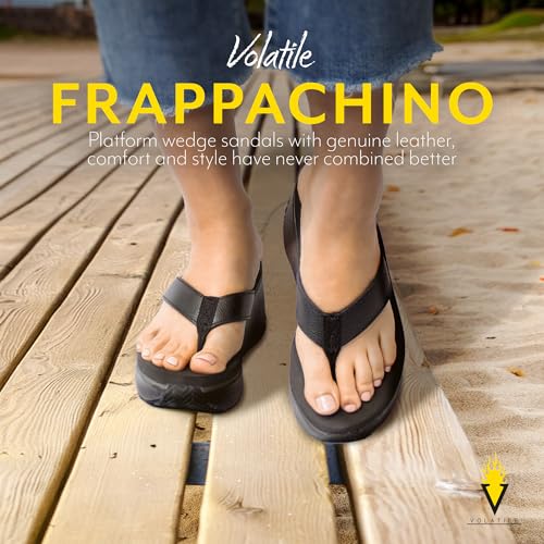 VOLATILE Womens Frappachino Casual Sandals Casual Mid Heel 2-3" - Brown2