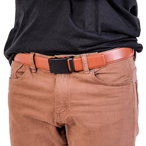Image of Mission Belt Men's Leather Ratchet Belt, 40mm Metal Collection