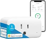 SwitchBot Smart Plug Mini, 15A Energy Monitoring, WiFi & Bluetooth Outlet, Compatible with Alexa, Google Assistant, Home Assistant, App Control, Timer Function, No Hub Required, Compact Design