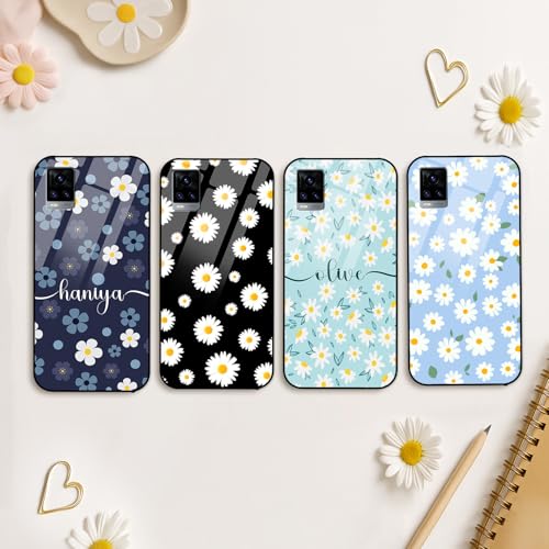 Image of COLORflow Back Cover Compatible with Vivo V20 | Daisy Garden Customized | Shockproof TPU Bumper with Camera Protection Back Cover Compatible with Vivo V20