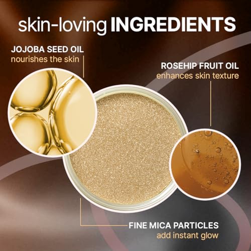 Image of Sotrue Glow Digger Body Glow Spray | Pearlescent Gold Shimmer Mist for Radiant Skin | Lightweight, Waterproof & Non-Greasy Body Highlighter | Hydrating Body Makeup for Women (Pack of 2)
