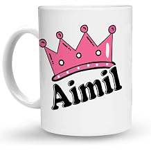 Makoroni - Aimil Female Girl Name 15 oz Ceramic Large Coffee Mug/Cup Design#17