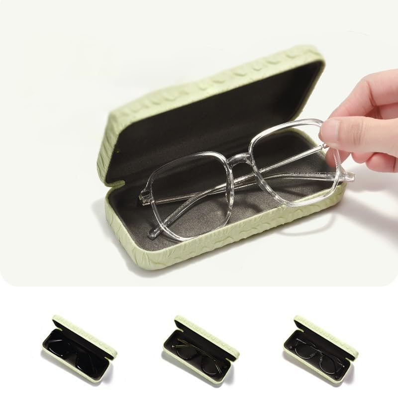 ENGENDER Sonnenbrillenetui Brillenetui, tragbare Aufbewahrungsbox for Brillen und Sonnenbrillen, klassisches Reisebrillenetui for Damen, Herren Kinder