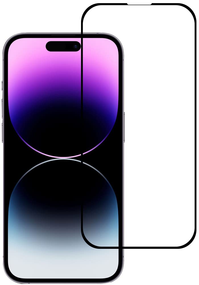 Al-HuTrusHi Screen protector compatible with iPhone 14 Pro Max 5G, Tempered Glass, Distinctive High End Protective Film [Anti-Glare][HD Full Coverage][Easy Installation][9H Hardness]