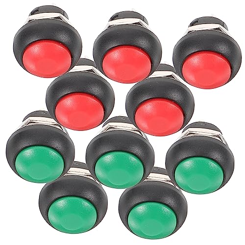 Kit de bouton de sonnette éclairé LED SHINEOFI plastique 5 ensembles