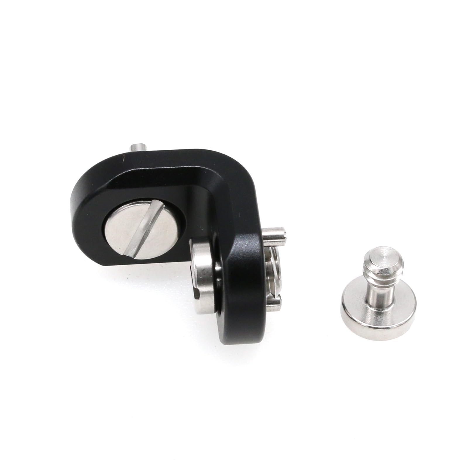 HangTon L Shaped Angle Bracket 3/8"-16 1/4" Corner Brace Joint Mounting Extension Adapter for Teradek Wireless System ARRI Sony RED Camera Monitor Focus Motor - Image 3
