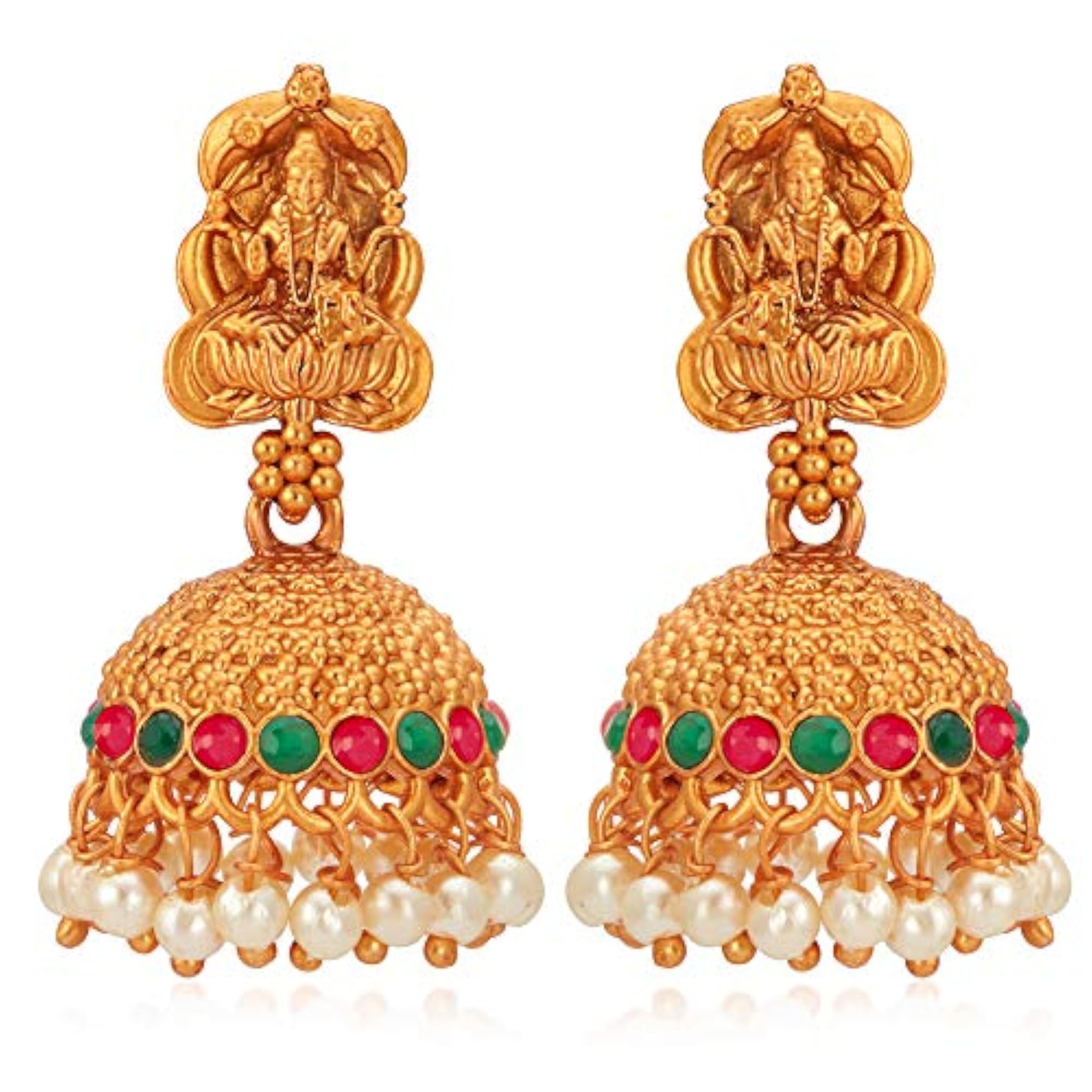 Goddess Laxmi Choker Necklace Set (SKR61671)