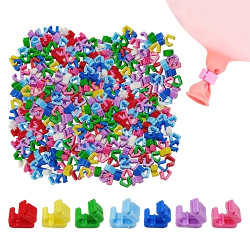 400 Pieces Colorful Balloon Sealing Clips, Plastic Balloon Sealing Clips, Balloon Accessories, Portable Balloon Sealing Tools