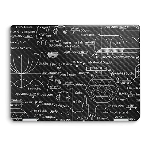 Image of MightySkins Carbon Fiber Skin Compatible with HP Spectre x360 14 inch (2022) Full Wrap Kit - Mathematical | Protective, Durable Textured Carbon Fiber Finish | Easy to Apply | Made in The USA