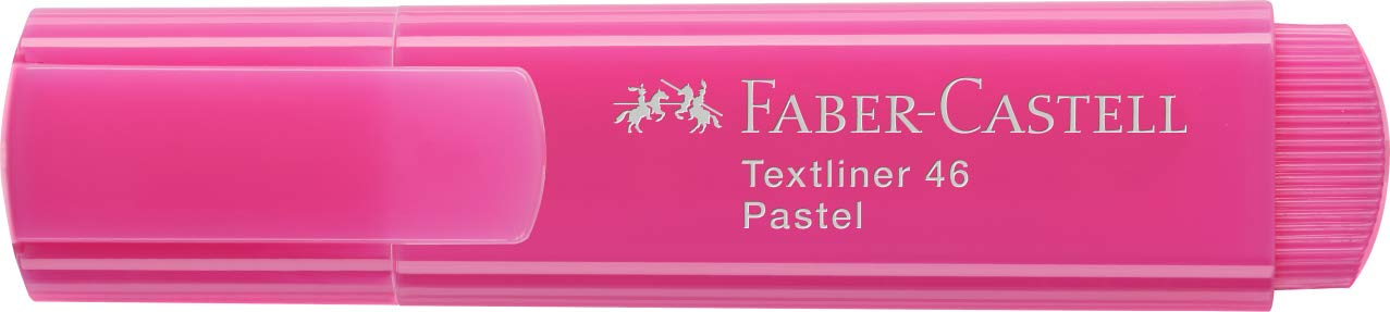 Faber-Castell Textliner 46 Textmarker, Pastellviolett, Pink, 50 Stück