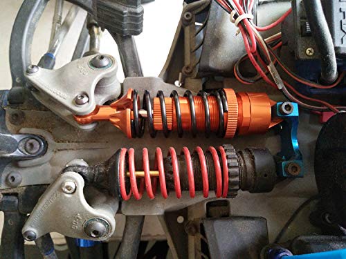 CrazyRacer Aluminiowe amortyzatory przednie i tylne - 4 szt. niebieskie do Traxxas 1/10 REVO E-REVO E-REVO 2.0 SUMMIT 5460