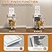 Automatische Hundetür für Wand – Mittlere elektronische Smart Pet Tür mit LCD-Display, 3 Klappensystem & Timer/Manuelle Modi, Anti-Pinch, Heavy Duty für mittelgroße Hunde bis zu 18 kg (M)