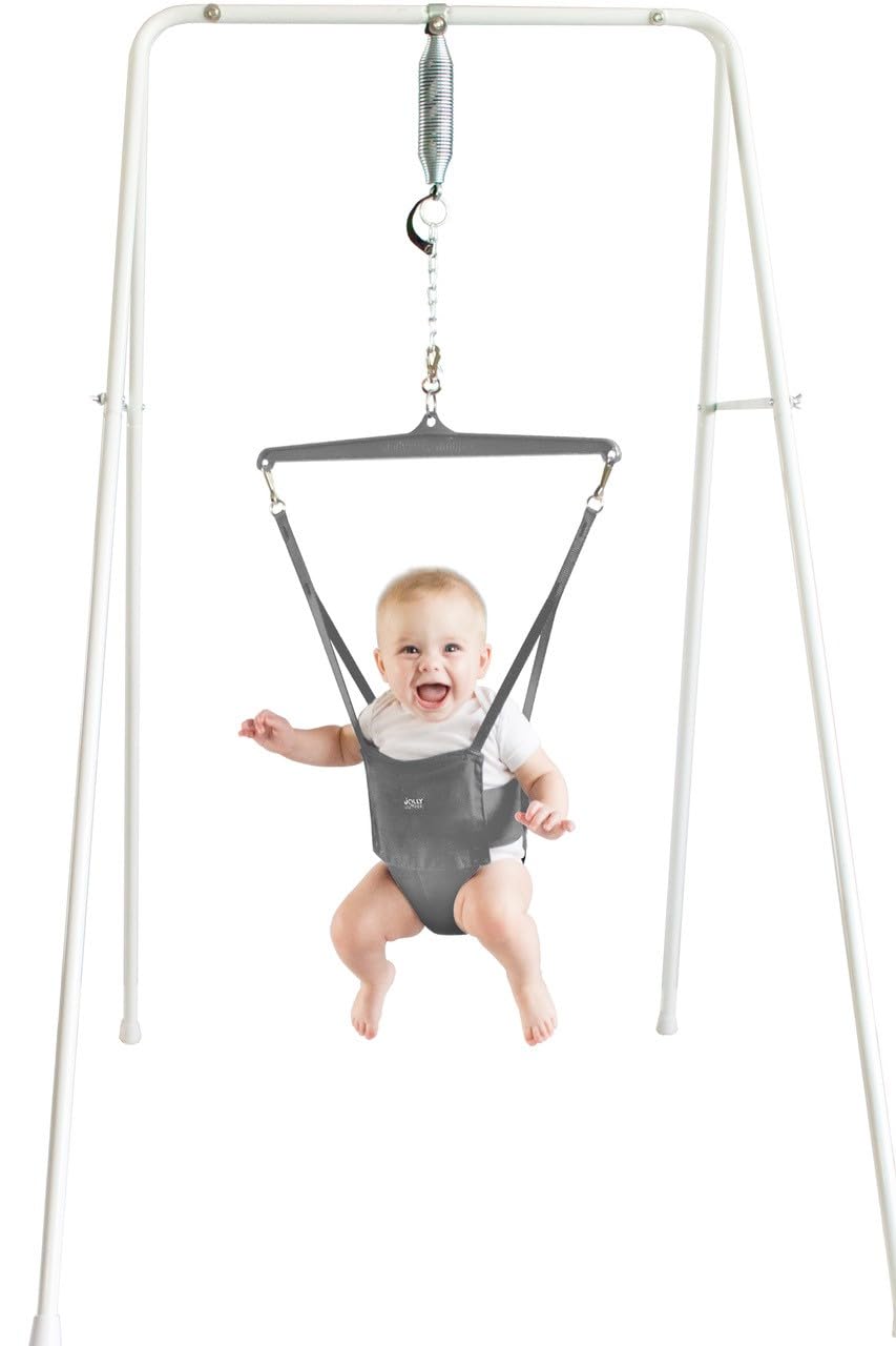 Jolly Jumper *Classic* with Stand - The Original Baby Exerciser and Your Alternative to Activity Centers and Baby Bouncers. Trusted by Parents, Loved by Babies for Over 75 Years.