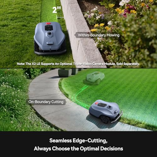 Image of Neomow X2 LE 360 3D LiDAR Robot Lawn Mower, Wire Free for 0.37 Acre, No RTK Antenna, 4G App Control, GPS Anti-Theft, 13Ah, IPX6, Support Upgrade AI Bionic Triple Vision Module for Auto-Mapping