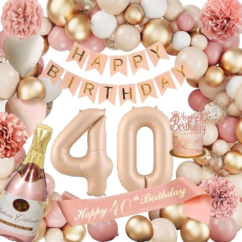 Decoracion Cumpleaños 40, Globos 40 Cumpleaños, 40 Años Cumpleaños Feliz Mujeres, Globos De Cumpleaños Numeros, Pompón De Papel Rosa Vintage, Pancarta Feliz Cumpleaños Mujeres Decoracion Cumpleaños 40, Globos 40 Cumpleaños, 40 Años Cumpleaños Feliz Mujeres, Globos De Cumpleaños Numeros, Pompón De Papel Rosa Vintage, Pancarta Feliz Cumpleaños Mujeres