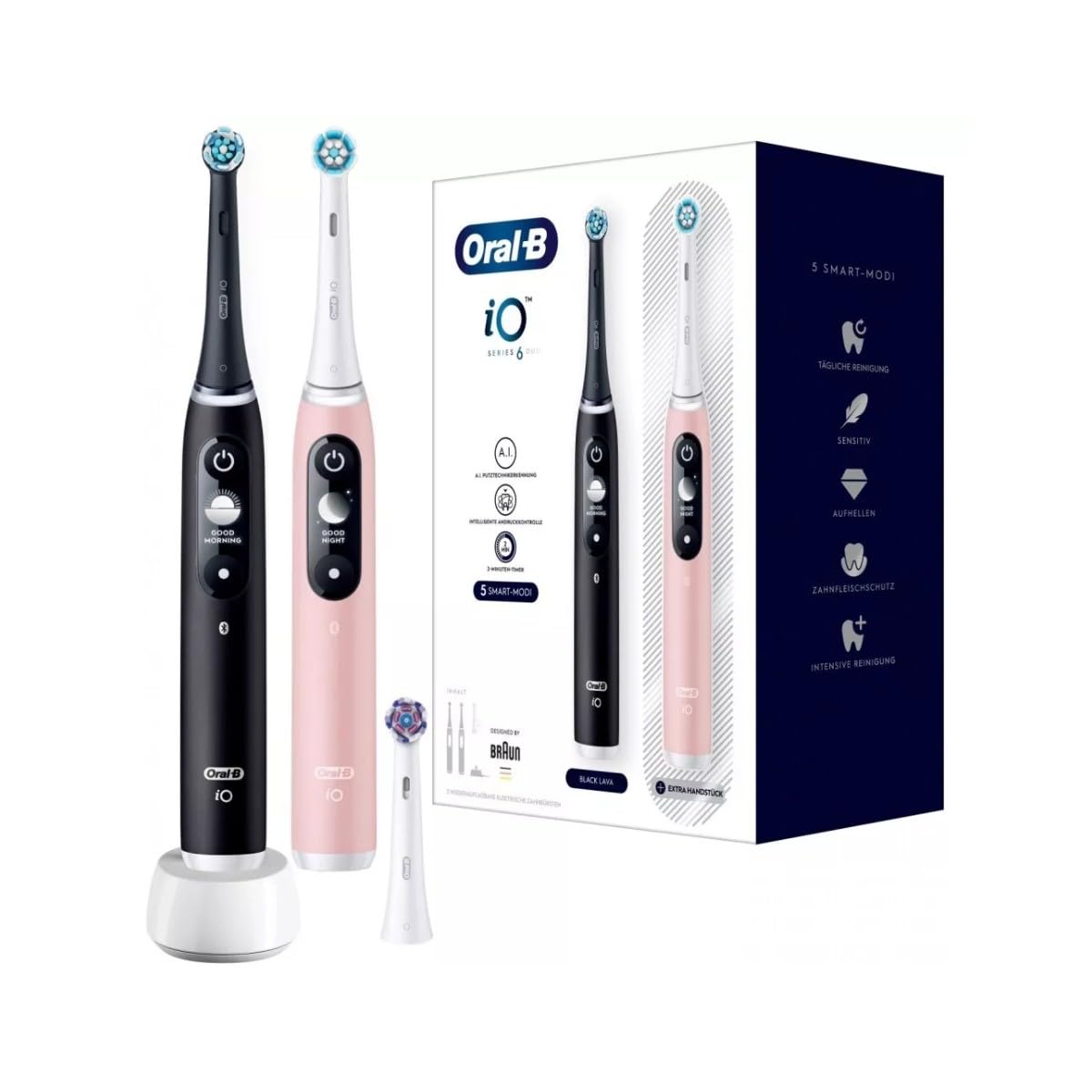 iO Series 6 Twin Pack Toothbrush & 3 Repl. Heads - Dettaglio