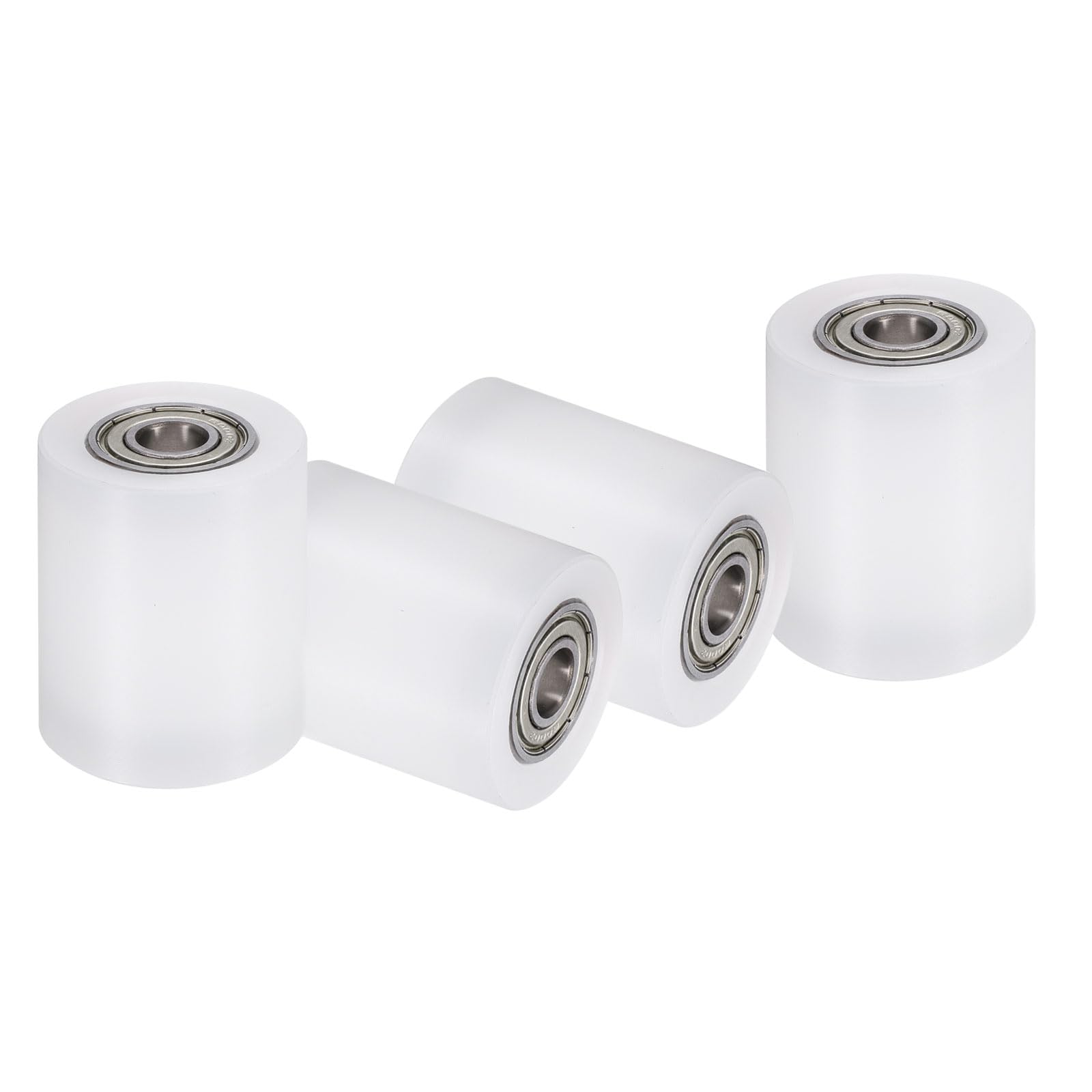 uxcell 2Pcs Nylon Roller Wheel with Bearings, 5/8" Bore x 1-7/8" Width x 4-3/4" Length, CNC Guiding Wheel Flat Belt Idler, Nylon Pulley (White) — Amazon image 32