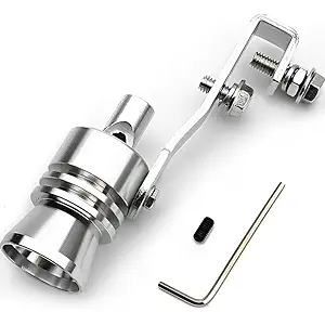 Grodd Universal Turbo Sound Motorbike Car Exhaust Turbo Whistle Pipe Sound Muffler Blow Off Valve M Size Universal Simulator Car turbo Whistle Compatable withBreeza (H)