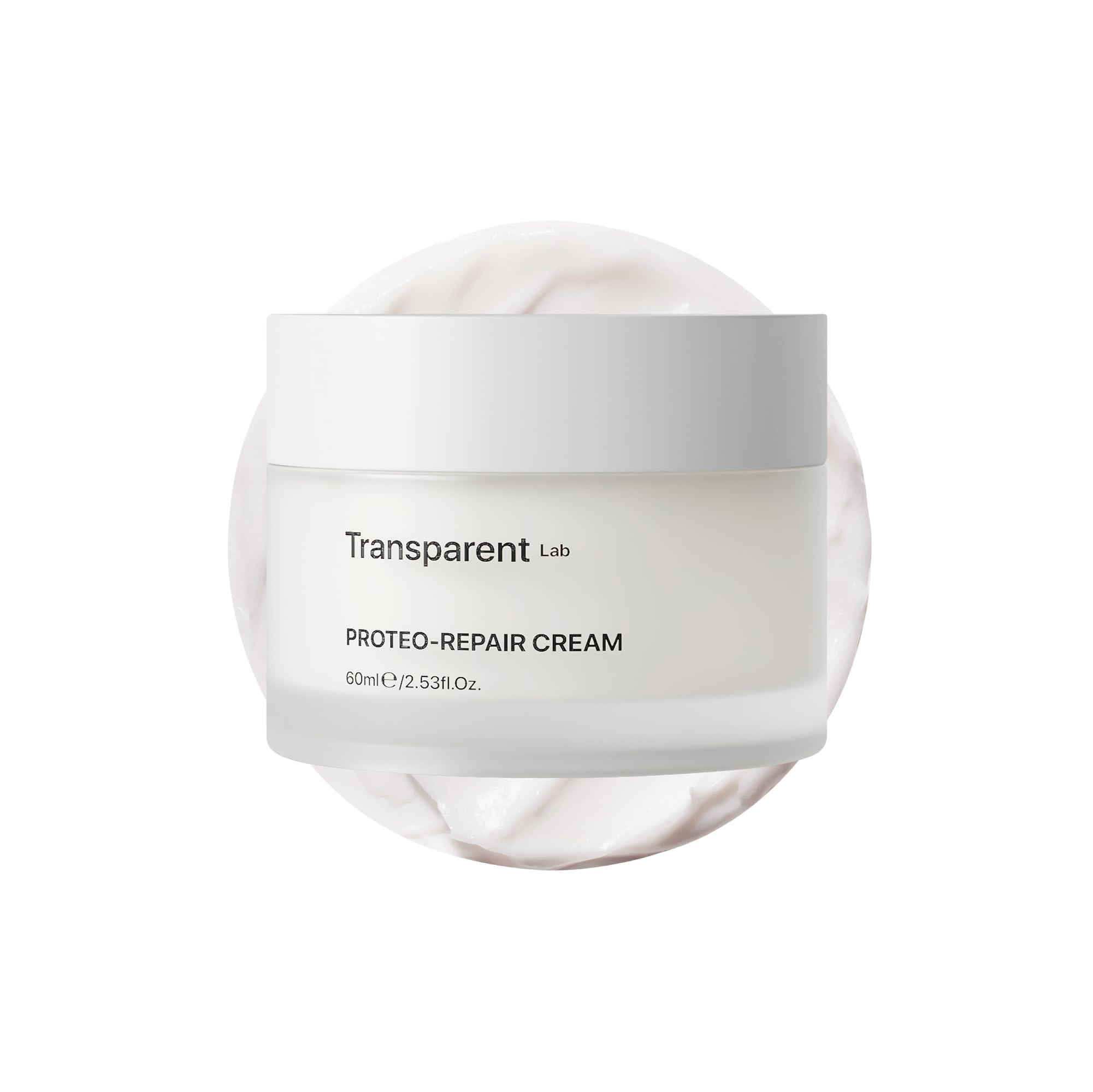 Transparent Lab Proteo Repair Cream 60 ml – Crème visage anti-​âge et raffermissante, Collagène, Carnosine, Protéoglycanes, réduit les rides et le relâchement cutané, améliore l'élasticité