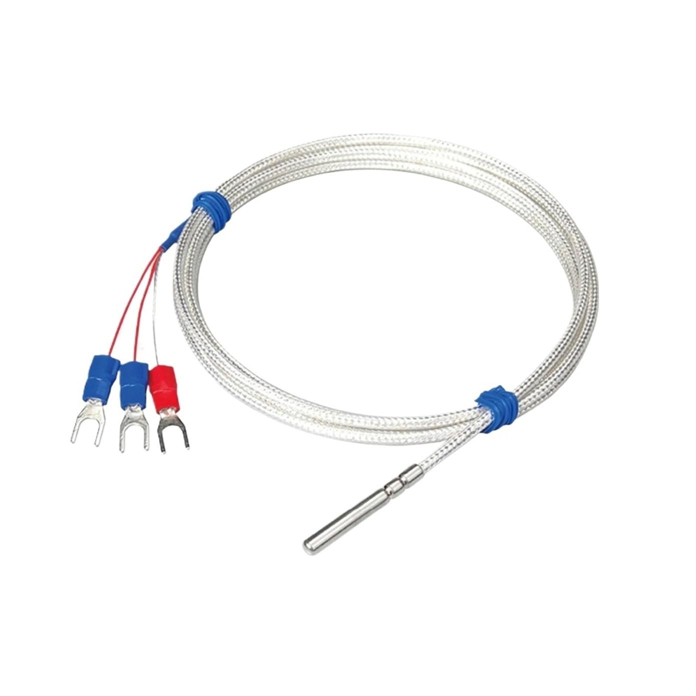 Sonda czujnika temperatury PT100 RTD, wodoodporna stal nierdzewna, przemysłowa odporność termiczna o wysokiej precyzji, -50 ℃ do 200 1 szt(PT100 A-3M)