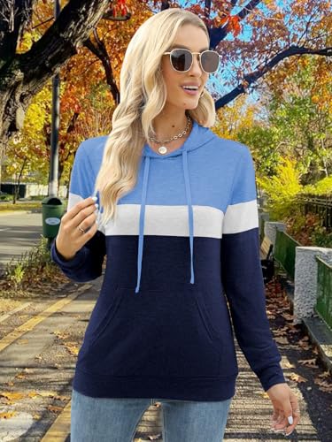 Image of MixShe Women's 2026 Fall Long Sleeve Hoodie Pullover Sweatshirt Lightweight Casual Tops Blouse