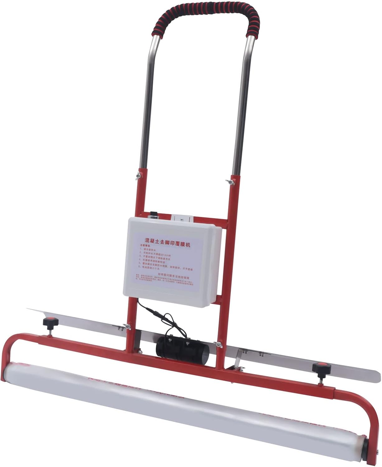 Electric Concrete Vibrator, Power Trowel Engine Screed Cement Plate Compactor, Vibratory Leveling Trowel Concrete Surface Smooth Finish Machine for Decoration Construction Industry Agriculture