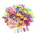 Produktbild Xinlie 200 Stück Loom Bänder Loom Bands Verschlüsse Bunte S-Clips Rubber Loops Werkzeug Nachfüll S Clips für den Anschluss von Loom Band Armbänder Schmuck Zubehör