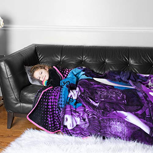 Franco - A48878 Kids Bedding Super Soft Plush Microfiber Blanket, Twin/Full Size 62" X 90", Disney Descendants 3 #TOP1