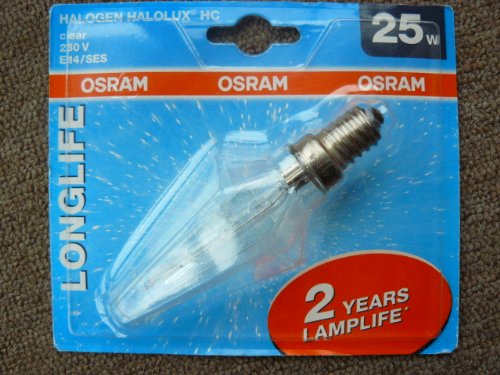 Preisvergleich Produktbild Osram Halolux HC Kerzenglühlampe in Prismenform, E14, 25W klar