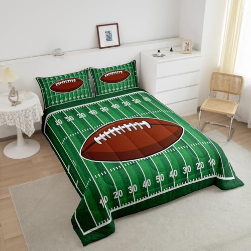 Image of Feelyou Kids American Football Comforter Set Queen Size for Boys