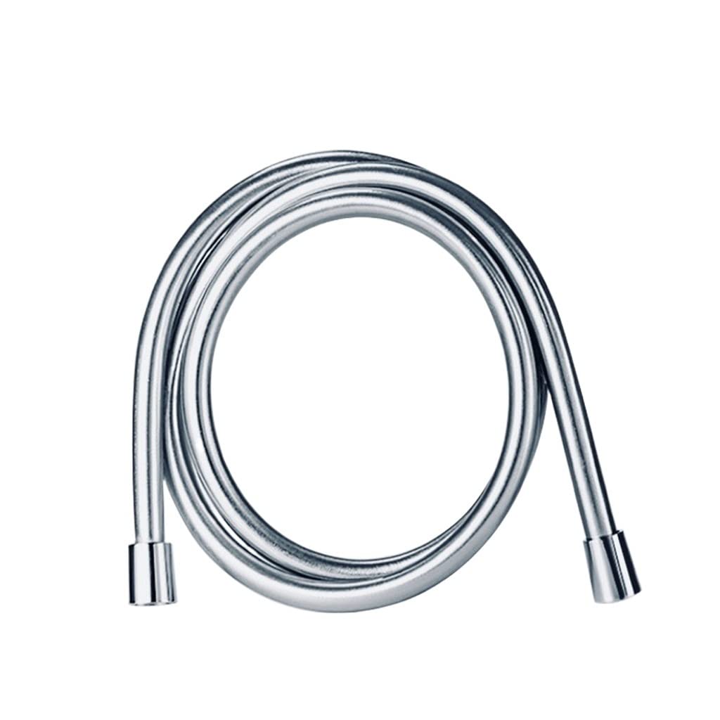 Lkfjnhepf 150Cm Shower Hose 1.5M/2M Pvc High Pressure Hose Silver Smooth Shower For Bathroom Handheld Pipe Flexible(150Cm)