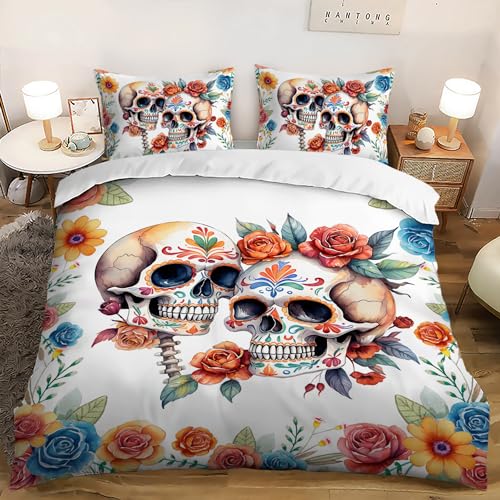 Image of Gothic Skull Duvet Cover