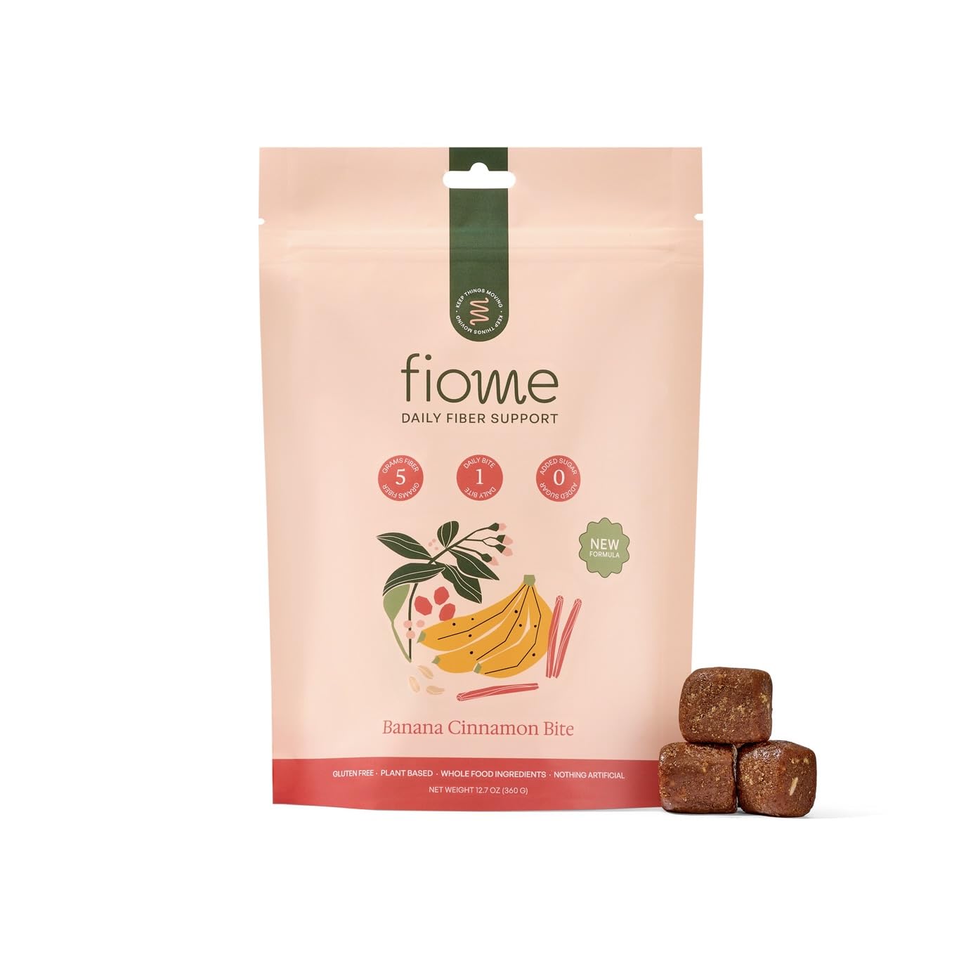 Sponsored Ad - Fiber Supplement - 5g Daily Fiber Bite - Supports Regularity, Digestion and Gut Health - All Natural Ingredients, Banana Cinnamon Flavor, 30 Servings